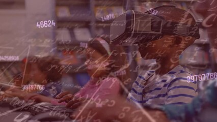 Poster - Animation of mathematical equations over diverse schoolchildren using vr headset