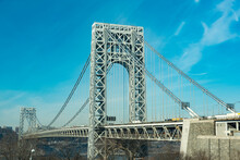 The George Washington Bridge Between New Jersey And Manhattan