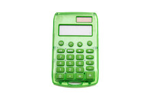 Calculator With Blank Display Isolated Cutout On White Background