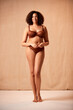 © Monkey Business - Studio Portrait Shot Of Confident Natural Woman In Underwear Promoting Body Positivity