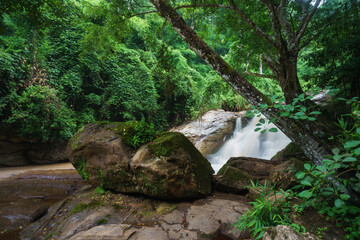 Mae Sa waterfall Near Chiangmai city, Chiang Mai, North in Thailand