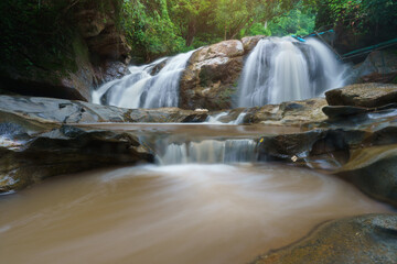 Mae Sa waterfall Near Chiangmai city, Chiang Mai, North in Thailand