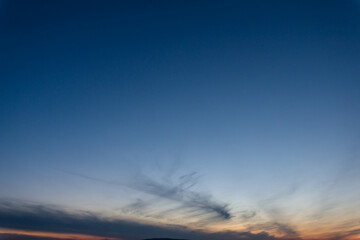 sky replacement blue hour