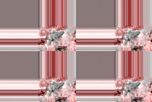Pink And Grey Swirls Of Color With Stripes And Blocks Of Grey. Seamless Surface Pattern Repeat. Wallpaper, Living, Home Decor, Fabric.