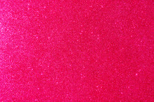 Background With Sparkles. Backdrop With Glitter. Shiny Textured Surface. Vivid Pink