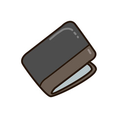 Poster - Vector illustration of a wallet. men's accessories