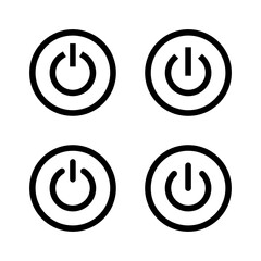 Power icon vector. Power Switch sign and symbol. Electric power