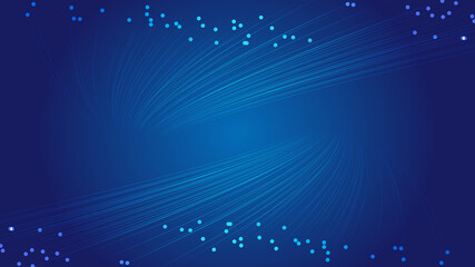Aufkleber - Two blue tech particle lines extending outwards