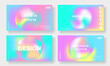 © TWINS DESIGN STUDIO - Abstract fluid gradient cover template. Set of modern poster with vibrant graphic color, colorful, organic shapes. Gradient background design for brochure, flyer, wallpaper, banner, business card.