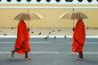 Monks in Phnom Penh Cambodia