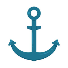 Canvas Print - metal anchor nautical