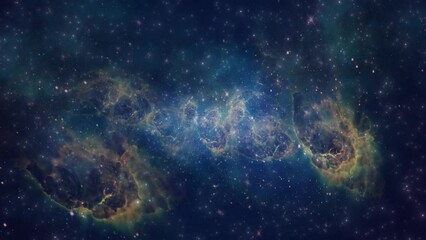 Wall Mural - Fly through galaxies to the far reaches of the universe.