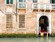 Street scene from the flooded streets of Venice, Italy