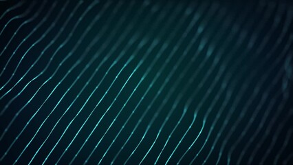 Poster - Abstract Digital Flowing Lines Technology Background Loop/ 4k animation of an abstract wallpaper background of digital fractal particle lines with depth of field and ambient occlusion flowing and wavi