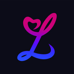 Beautiful letter l initial premium logo vector