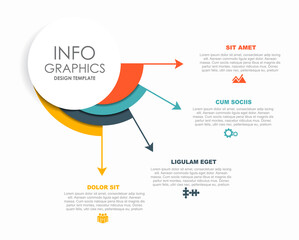 Infographic design template with place for your data. Vector illustration.