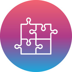 Canvas Print - Puzzle Icon