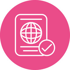 Sticker - Passport Icon