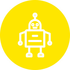 Canvas Print - Robot Icon