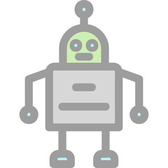 Canvas Print - Robot Icon