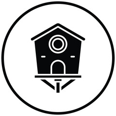 Poster - Bird House Icon Style