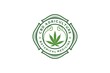© 21graphic - CBD cannabis hemp oil legal logo design emblem style badge symbol natural organic medical