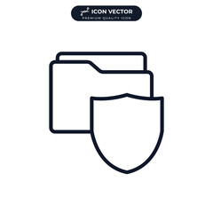 Wall Mural - secure icon symbol template for graphic and web design collection logo vector illustration