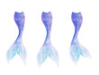 Mermaid tails blue