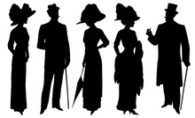 Vintage Woman Silhouette Clipart Free Stock Photo - Public Domain Pictures