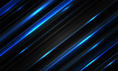 Poster - Absract blue light grey lines speed dynamic geometric pattern design modern futuristic technology background vector