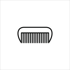 Wall Mural - comb icon vector design logo element. comb of beauty, hair stylist, fashion, salon women in comb illustration.