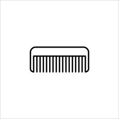 Wall Mural - comb icon vector design logo element. comb of beauty, hair stylist, fashion, salon women in comb illustration.