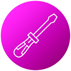 Sticker - Screwdriver Icon Style