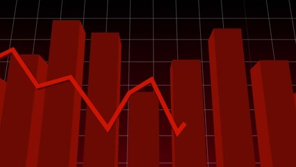 Poster - Animation of financial data processing over dark background
