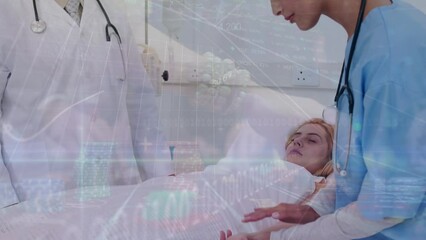 Poster - Animation of data processing over two diverse doctors with patient
