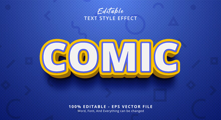 Fototapete - Comic Text Style Effect, Editable Text Effect