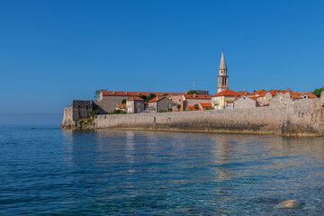 Wall Mural - The Old Town is a historical area of ​​the Montenegrin resort of Budva on the Adriatic Sea