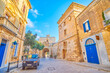 The medieval defensive tower in Mdina, Malta