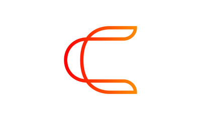 Fototapete - C logo. Letter C is perfect for your brand. C logo can be used for any purpose such as business cards, website, blog, etc.