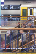 Commuters In Rush Hour At Central Station Sydney