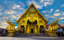 Golden Temple At Wat Sri Phan Ton, Nan Province, Thailand.