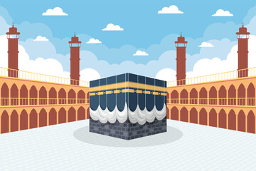 Wall Mural - Islamic pilgrimage kaaba