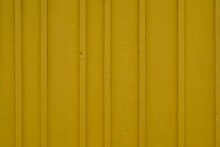 Yellow Dark Wooden Background With Old Painted Boards
