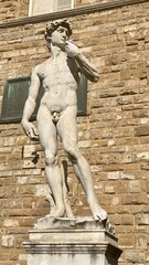 Wall Mural - Statue of David in the town of Florence