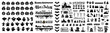 © Ms VectorPlus - Big set of silhouettes of Halloween on a white background. Vector illustration
