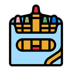 Sticker - crayon line icon