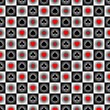 Vector playing cards suits seamless patterns. Backgrounds card suits