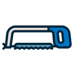 Sticker - hacksaw two tone icon