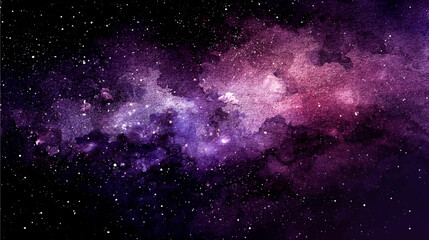 Wall Mural - vector cosmic illustration. beautiful colorful space background. watercolor cosmos