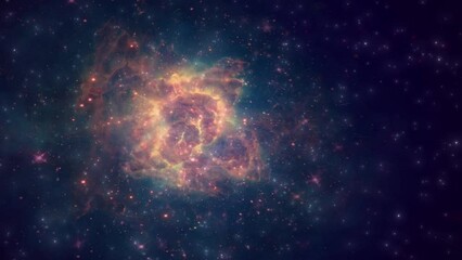 Wall Mural - nebula in deep space background with stars